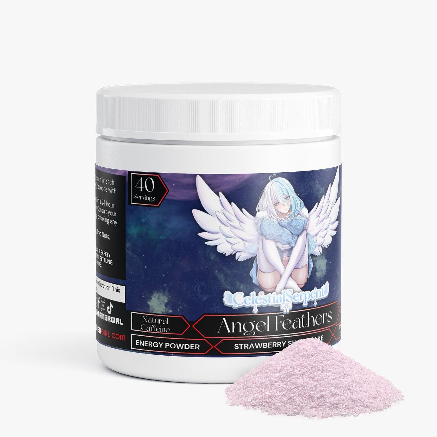 Celestial Serpent - Angel Feathers Energy Powder (Strawberry Shortcake)