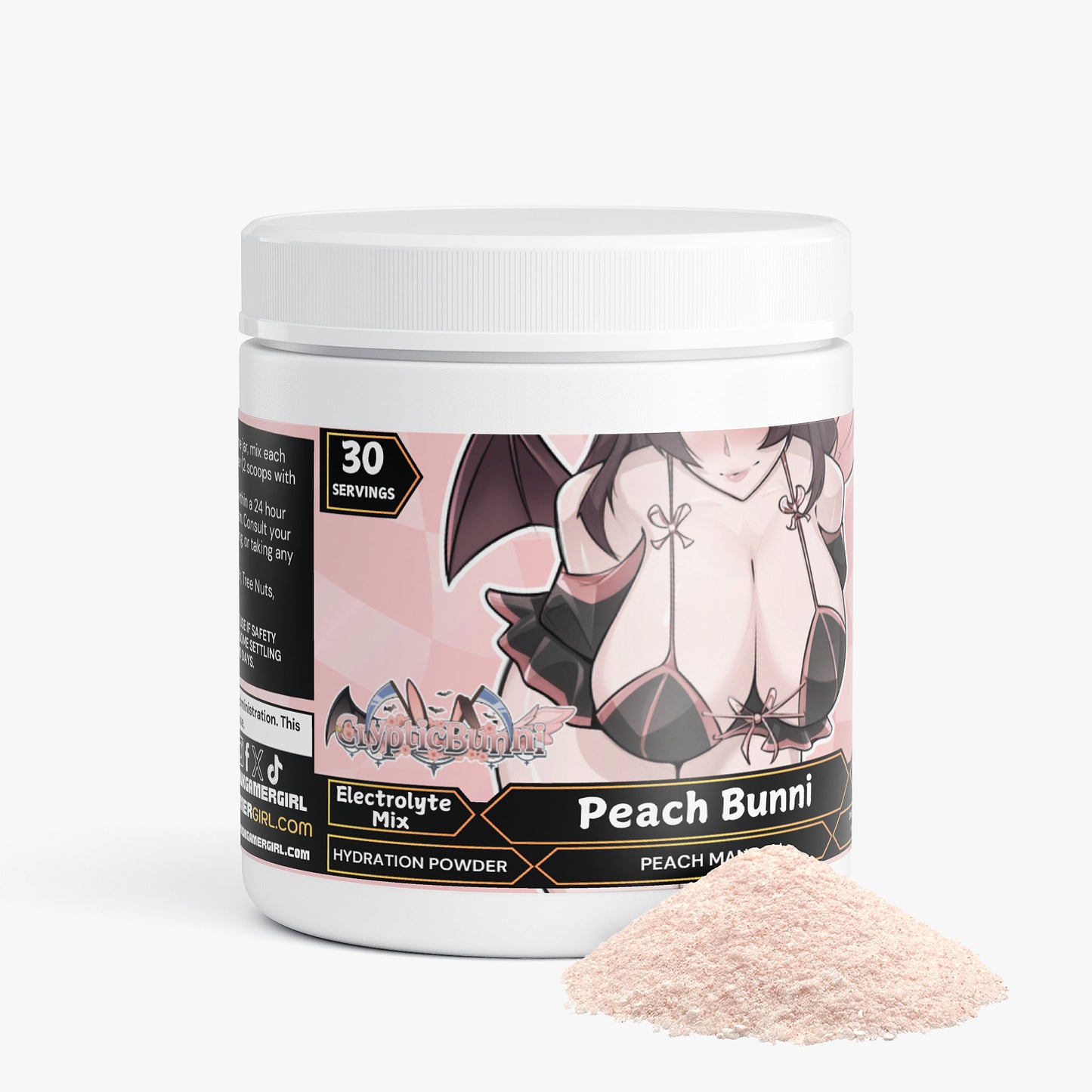CrypticBunni - Peach Bunni Hydration Powder (Peach Mango)