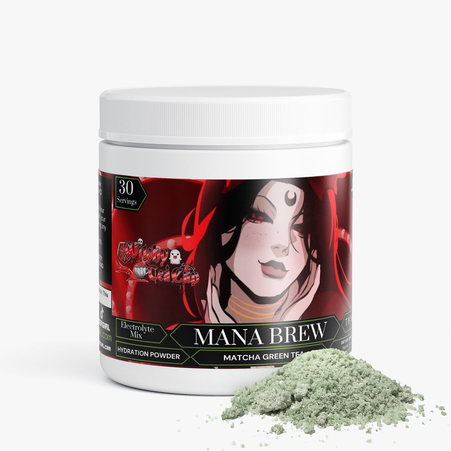 Witchy Tea Cup - Mana Brew Hydration Powder (Matcha Green Tea)