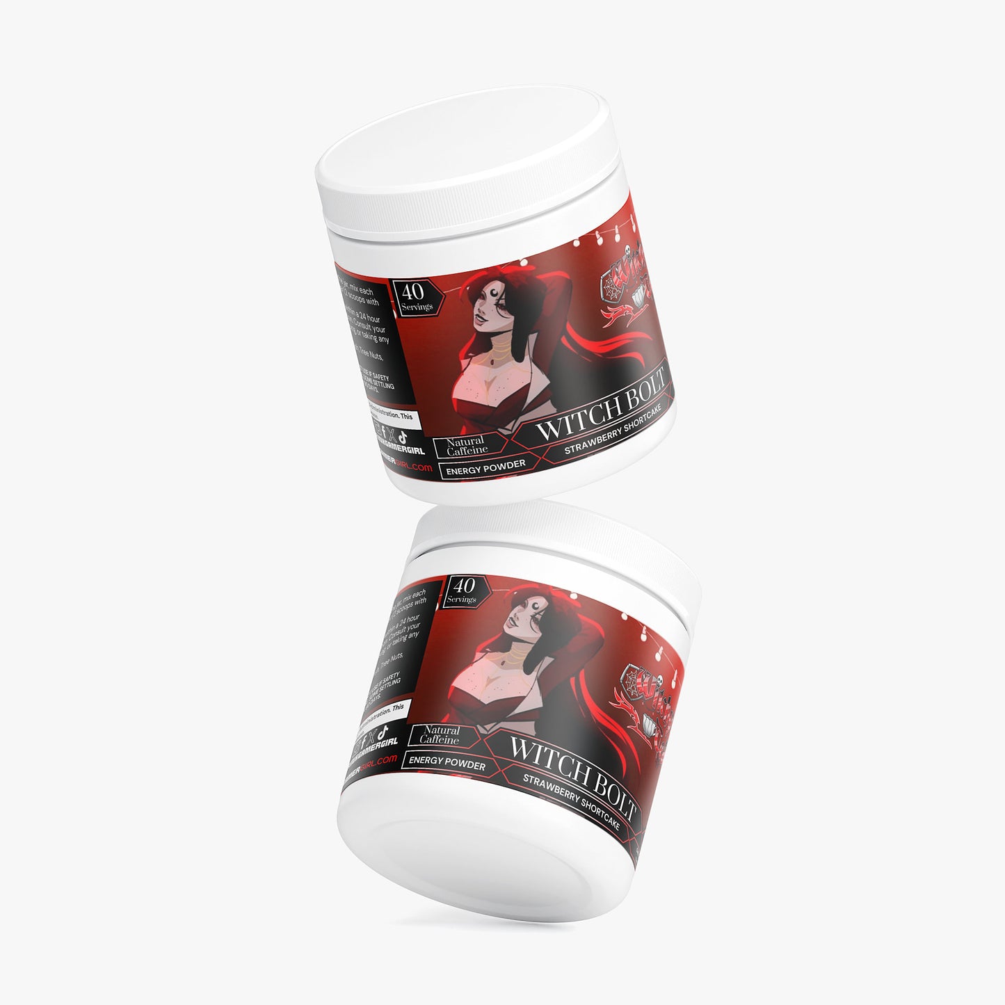 Witchy Tea Cup - Witch Bolt Energy Powder (Strawberry Shortcake)