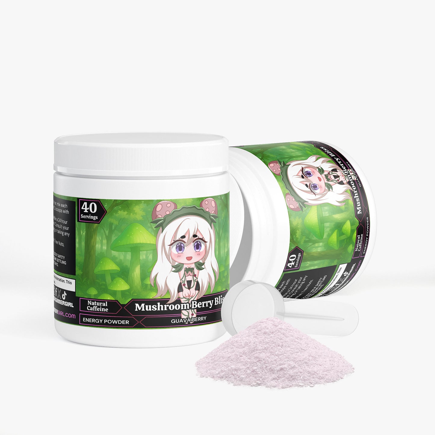 MushiiXx - Mushroom Berry Bliss Energy Powder (Guava Berry)