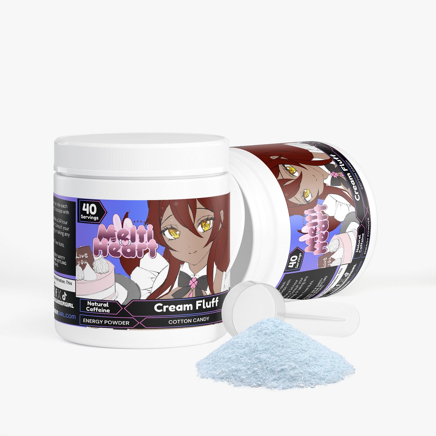 MeltiHeart - Cream Fluff Energy Powder (Cotton Candy)