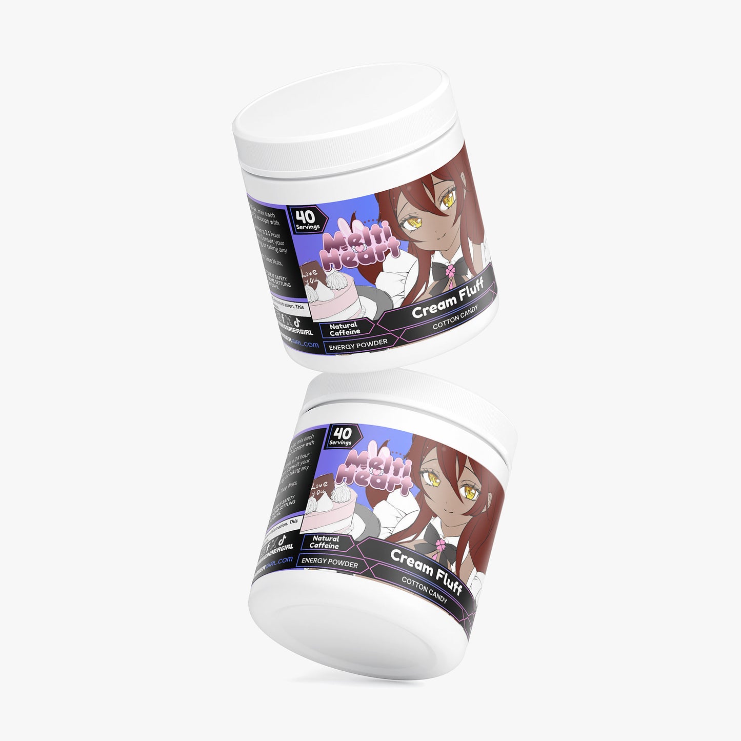 MeltiHeart - Cream Fluff Energy Powder (Cotton Candy)