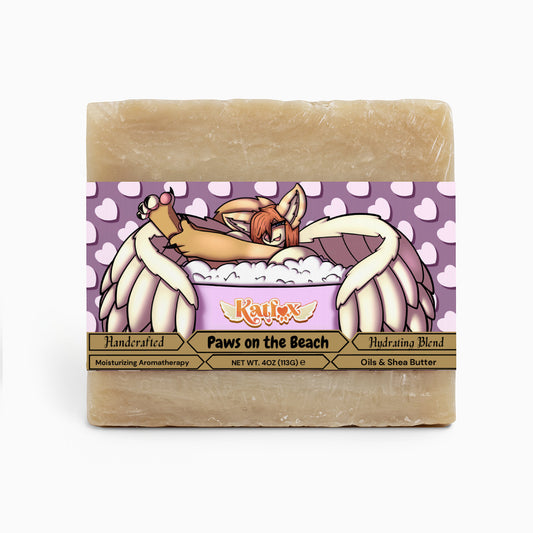 KatFox - Paws on the Beach Rich Sandalwood Soap