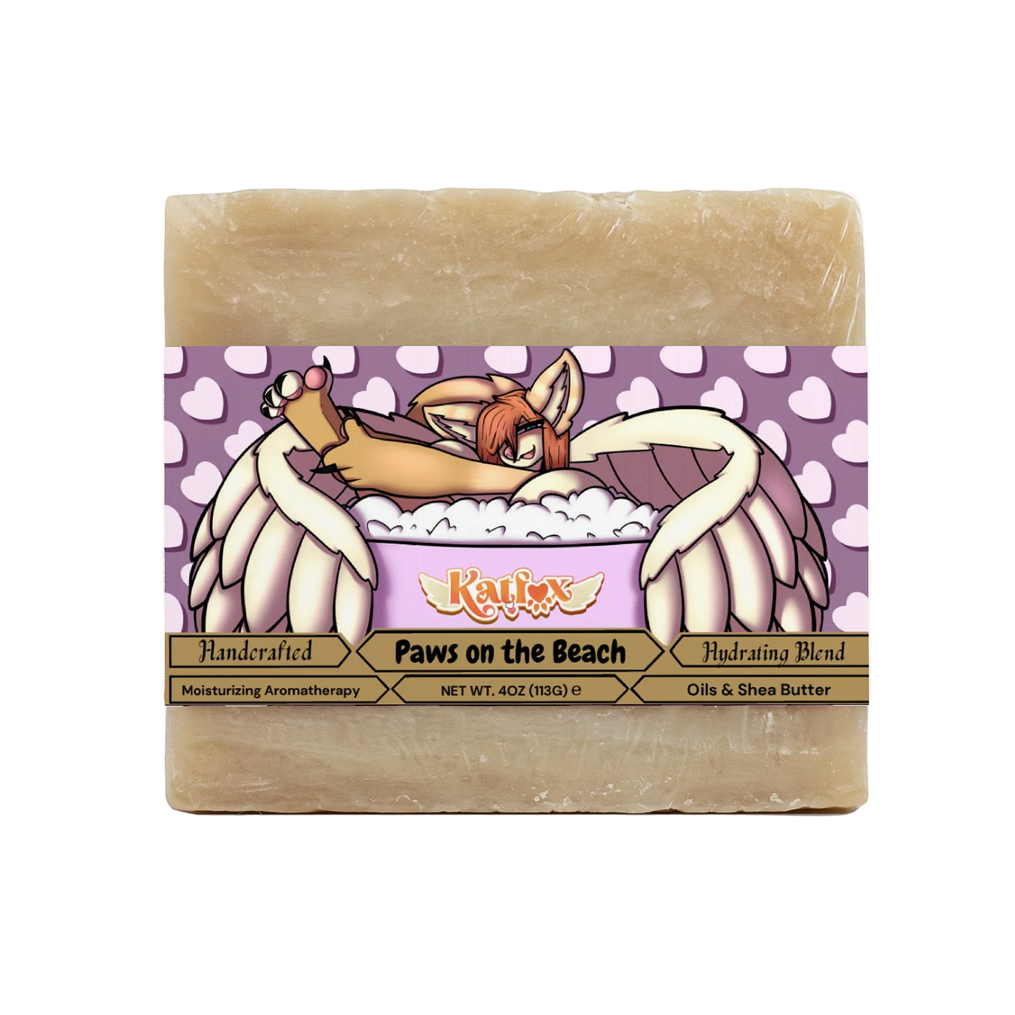 KatFox - Paws on the Beach Rich Sandalwood Soap
