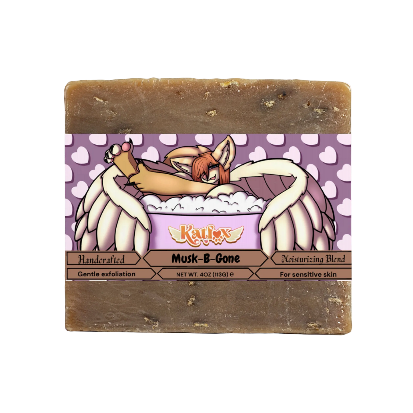 KatFox - Musk-B-Gone Oat Milk Honey Soap