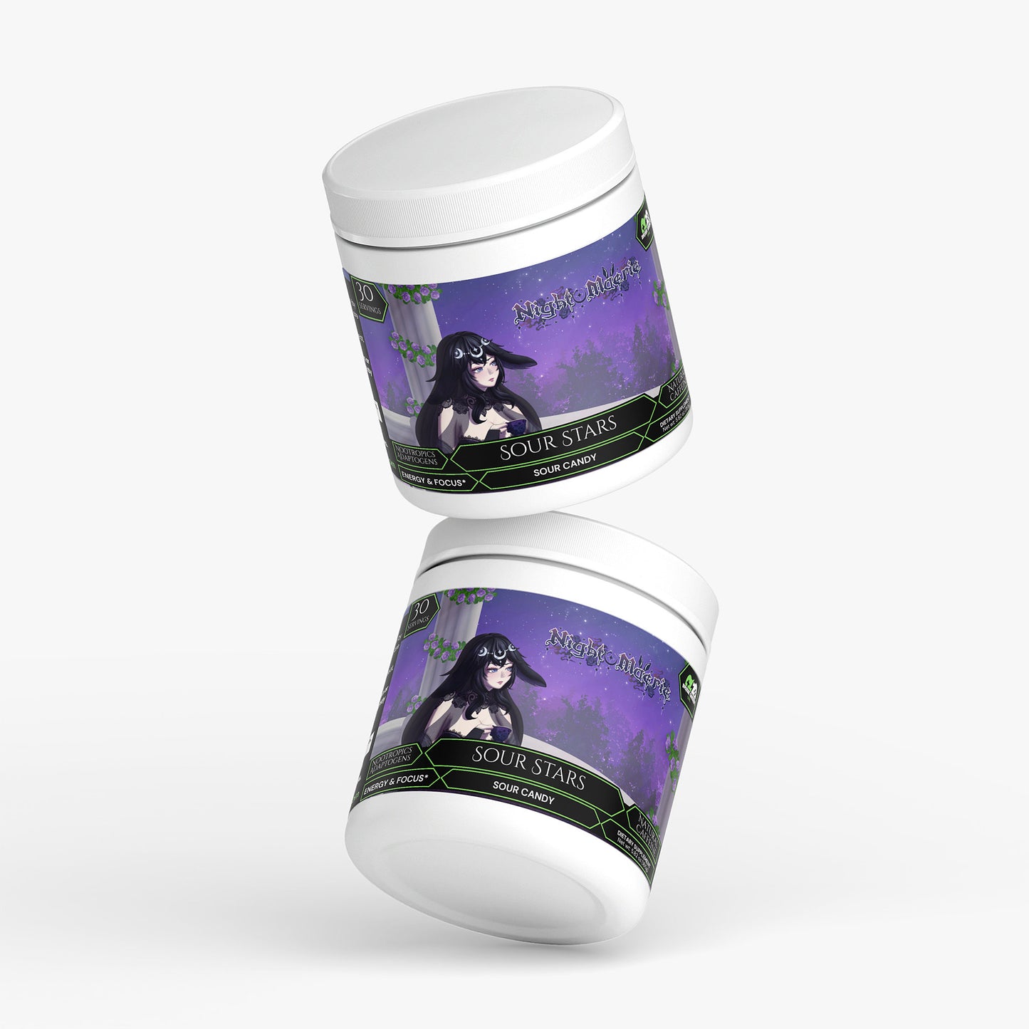 Night Maerie - Sour Stars Focus Powder (Sour Candy)
