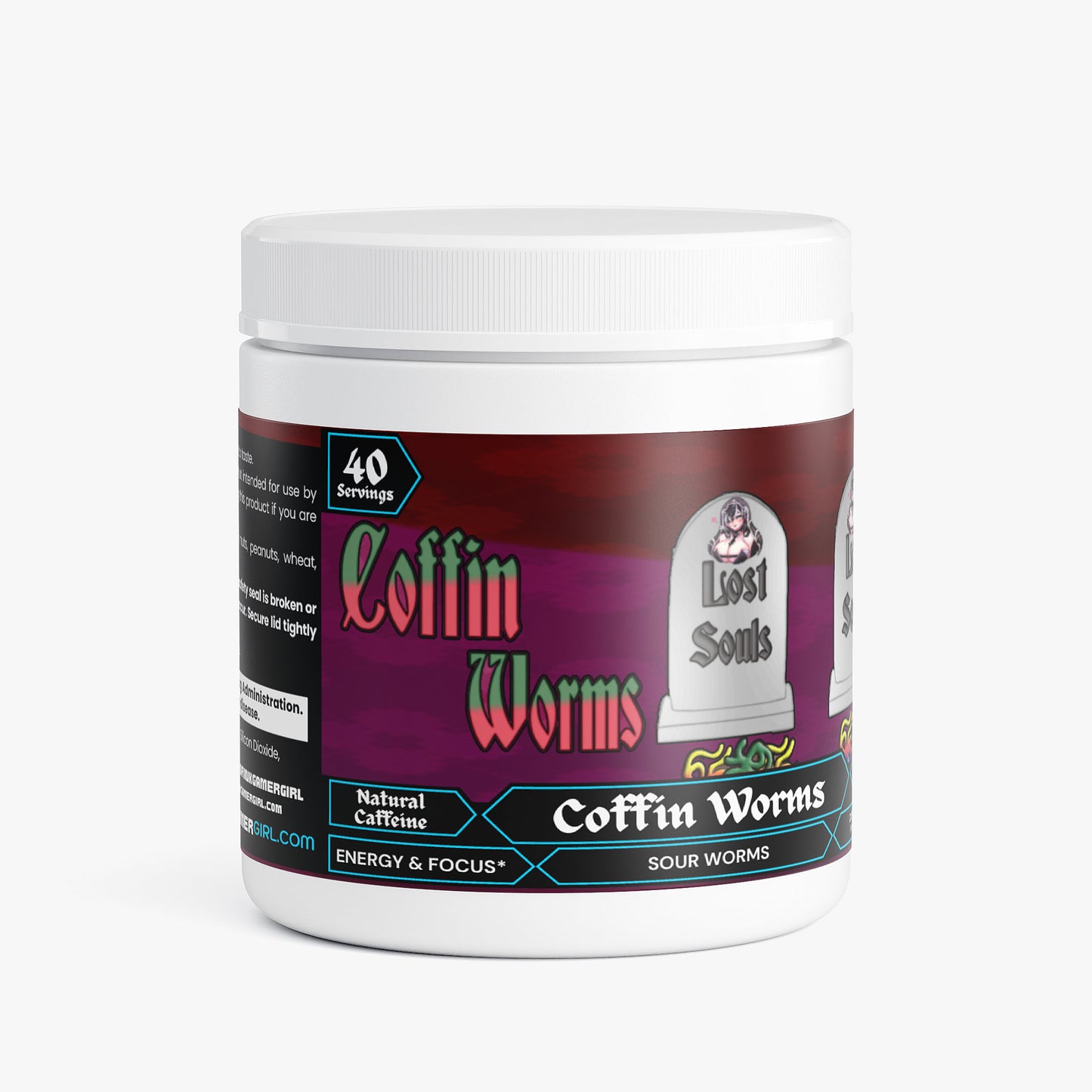 GremTheReaper - Coffin Worms Focus Powder (Sour Worms)