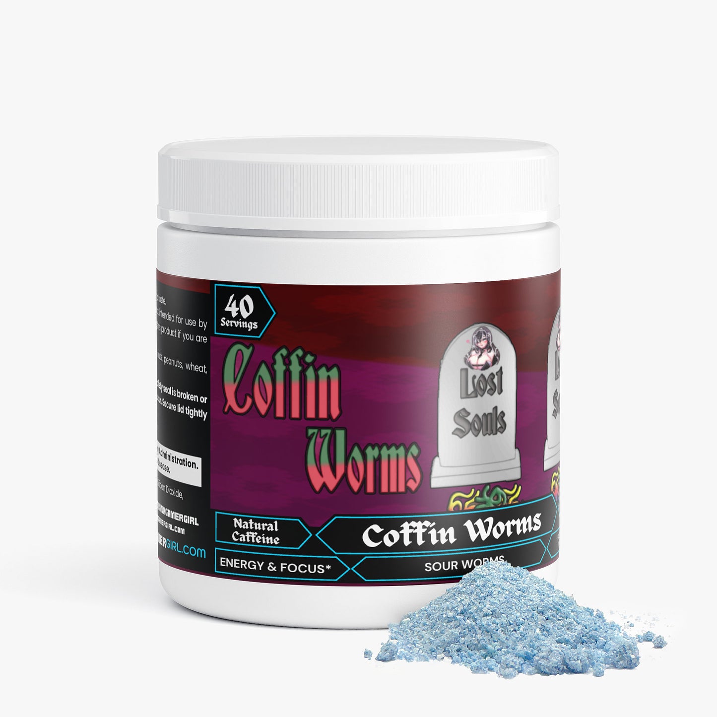 GremTheReaper - Coffin Worms Focus Powder (Sour Worms)