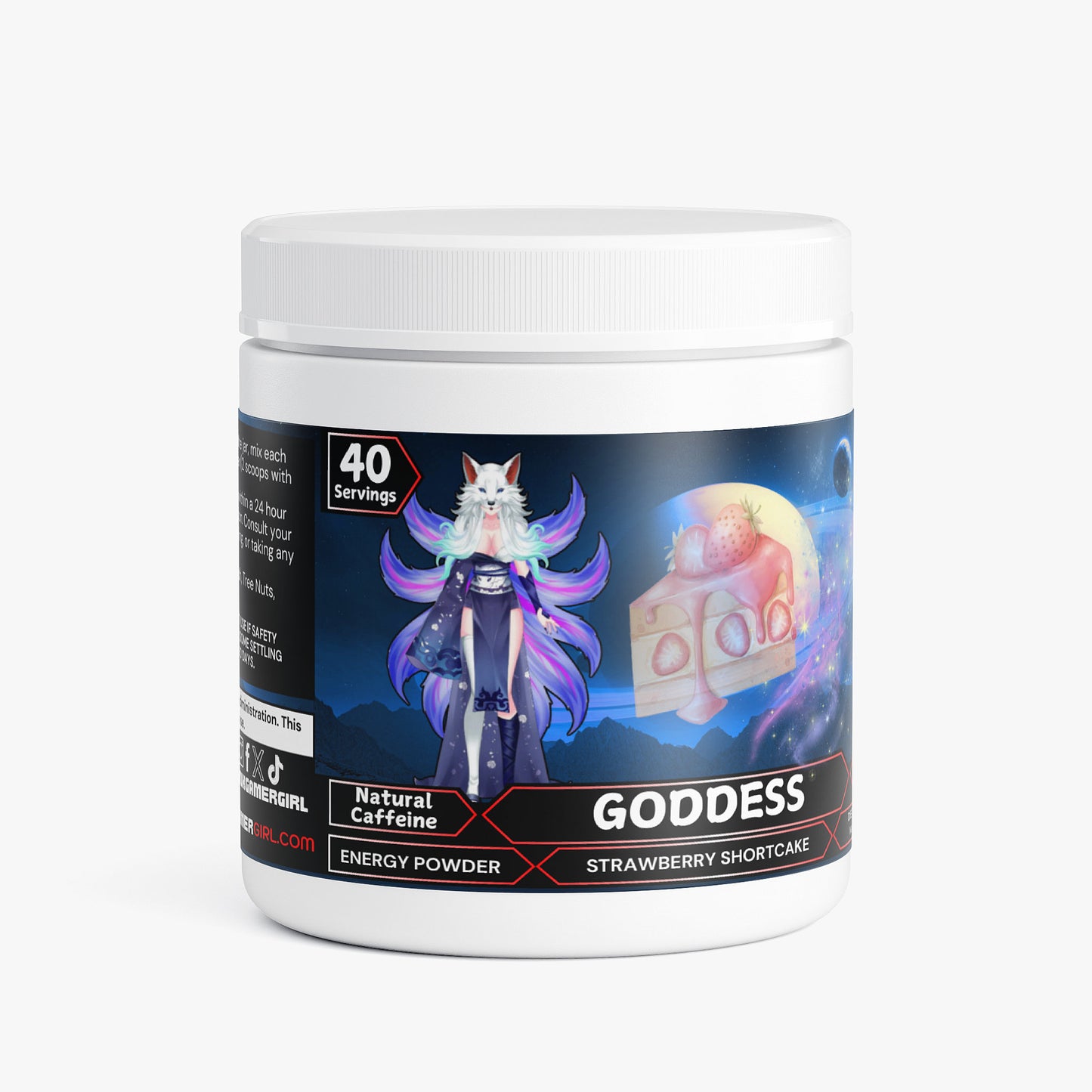HazelWolfington - Goddess Energy Powder (Strawberry Shortcake)