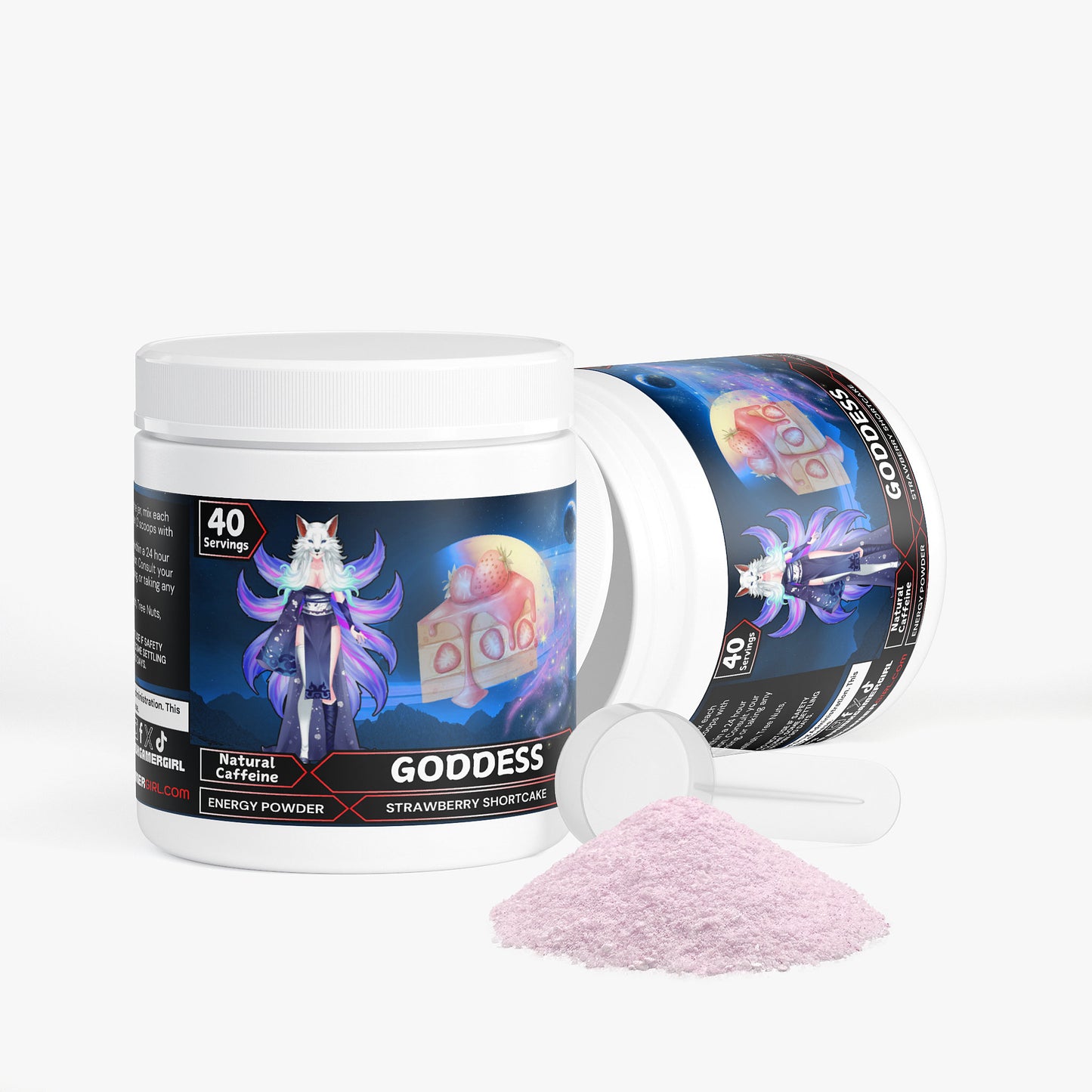 HazelWolfington - Goddess Energy Powder (Strawberry Shortcake)