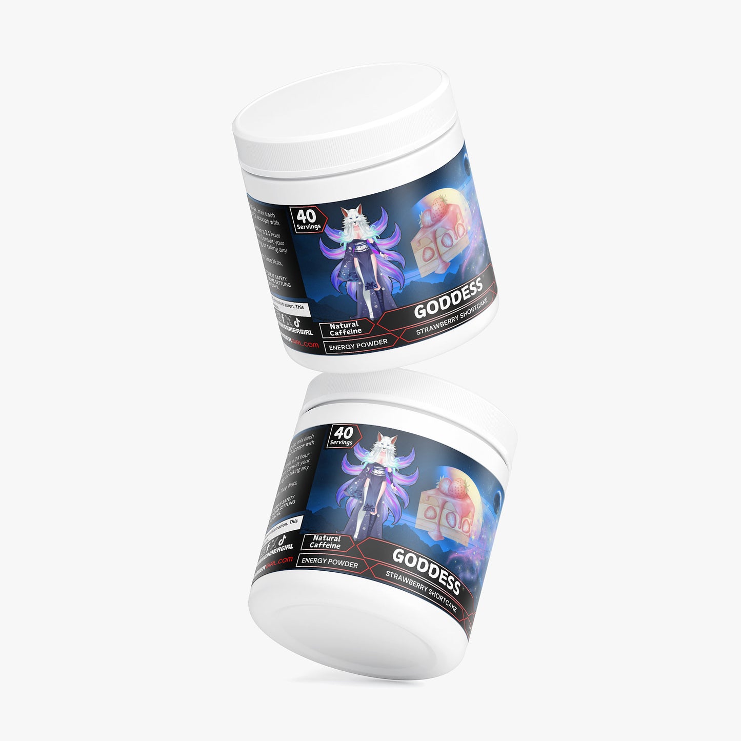 HazelWolfington - Goddess Energy Powder (Strawberry Shortcake)