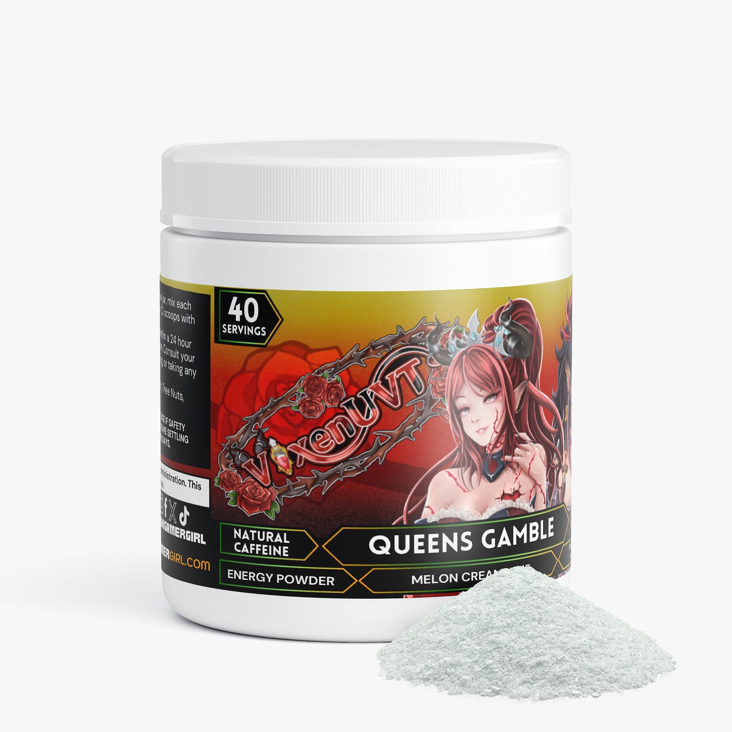 Vixenuvt - Queens Gamble Energy Powder (Melon Creamsicle)