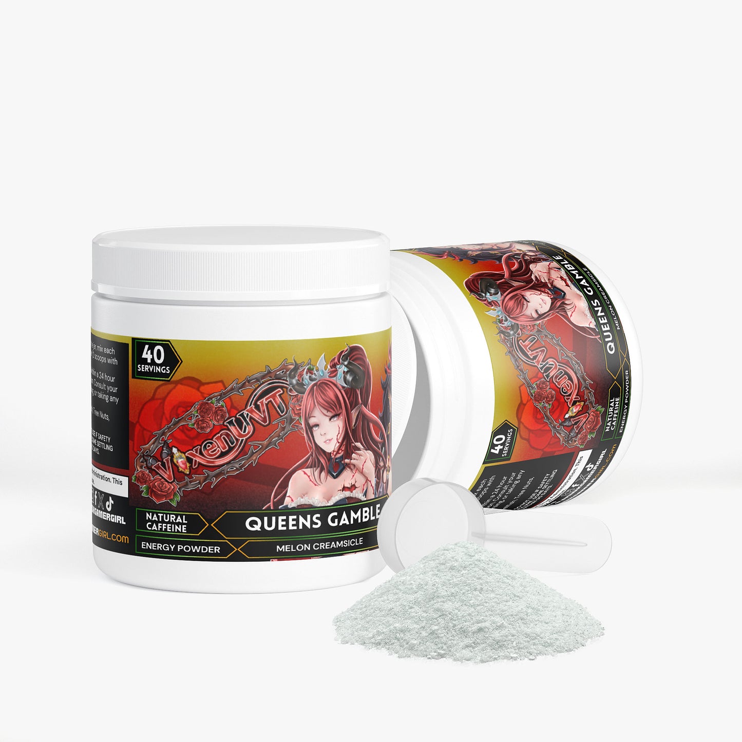 Vixenuvt - Queens Gamble Energy Powder (Melon Creamsicle)