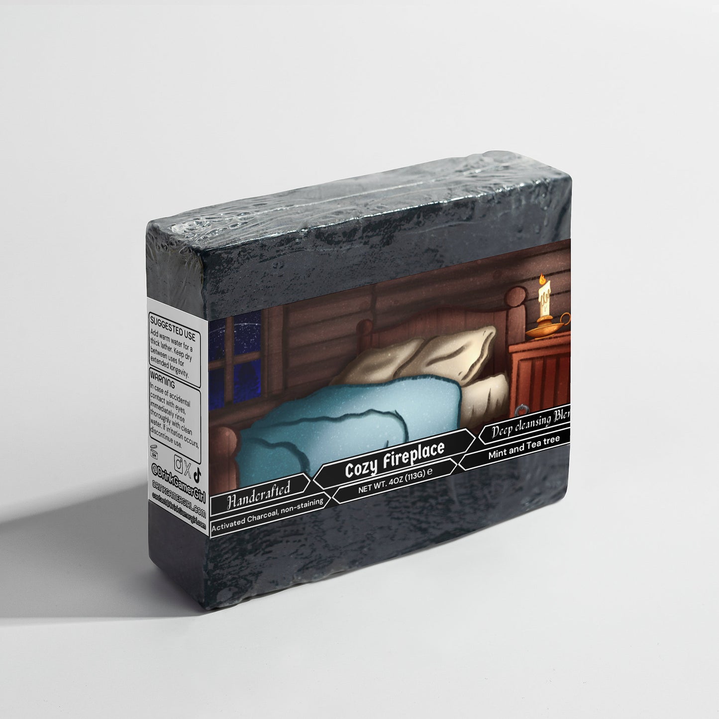 FinnishWarchief - Cozy Fireplace Charcoal Soap