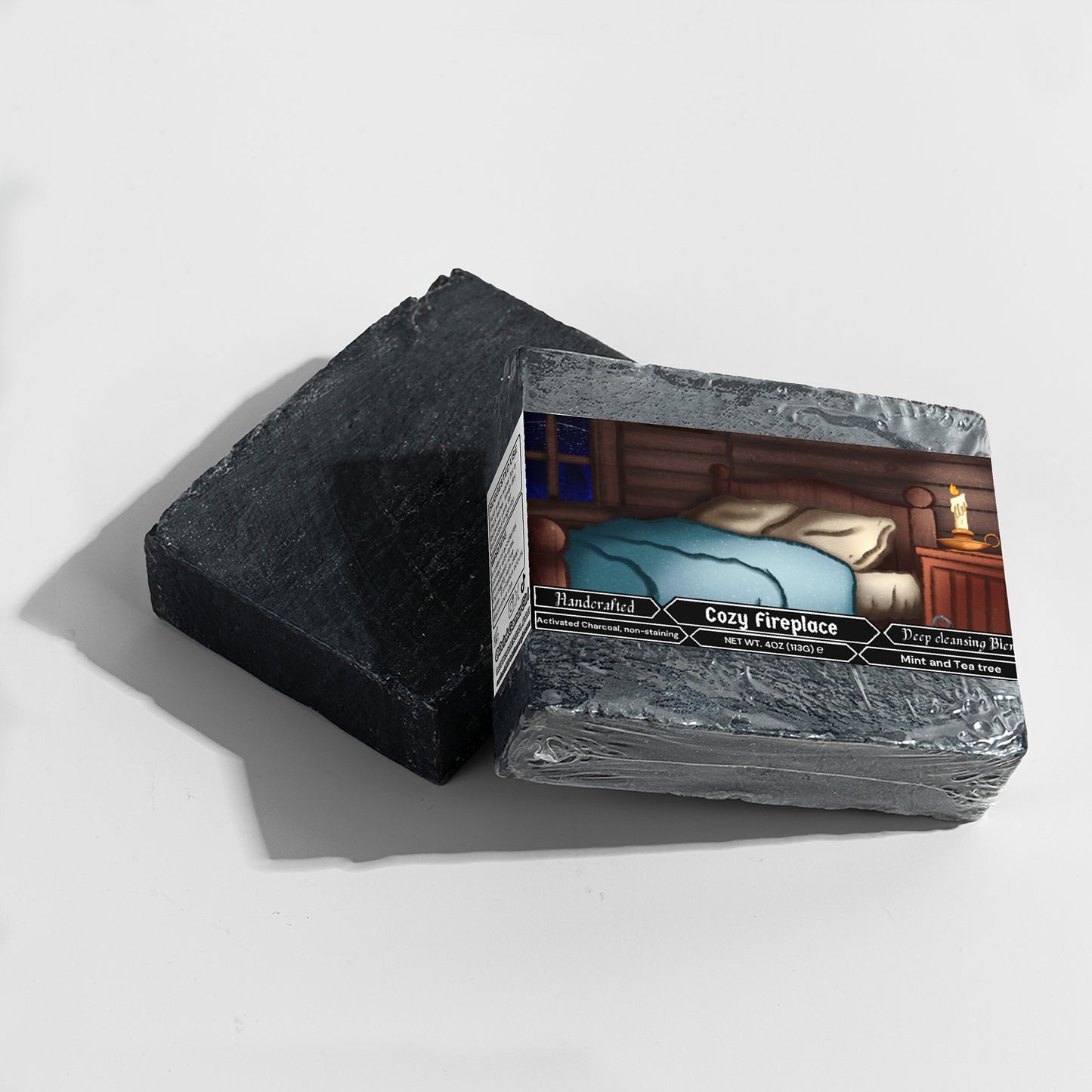 FinnishWarchief - Cozy Fireplace Charcoal Soap