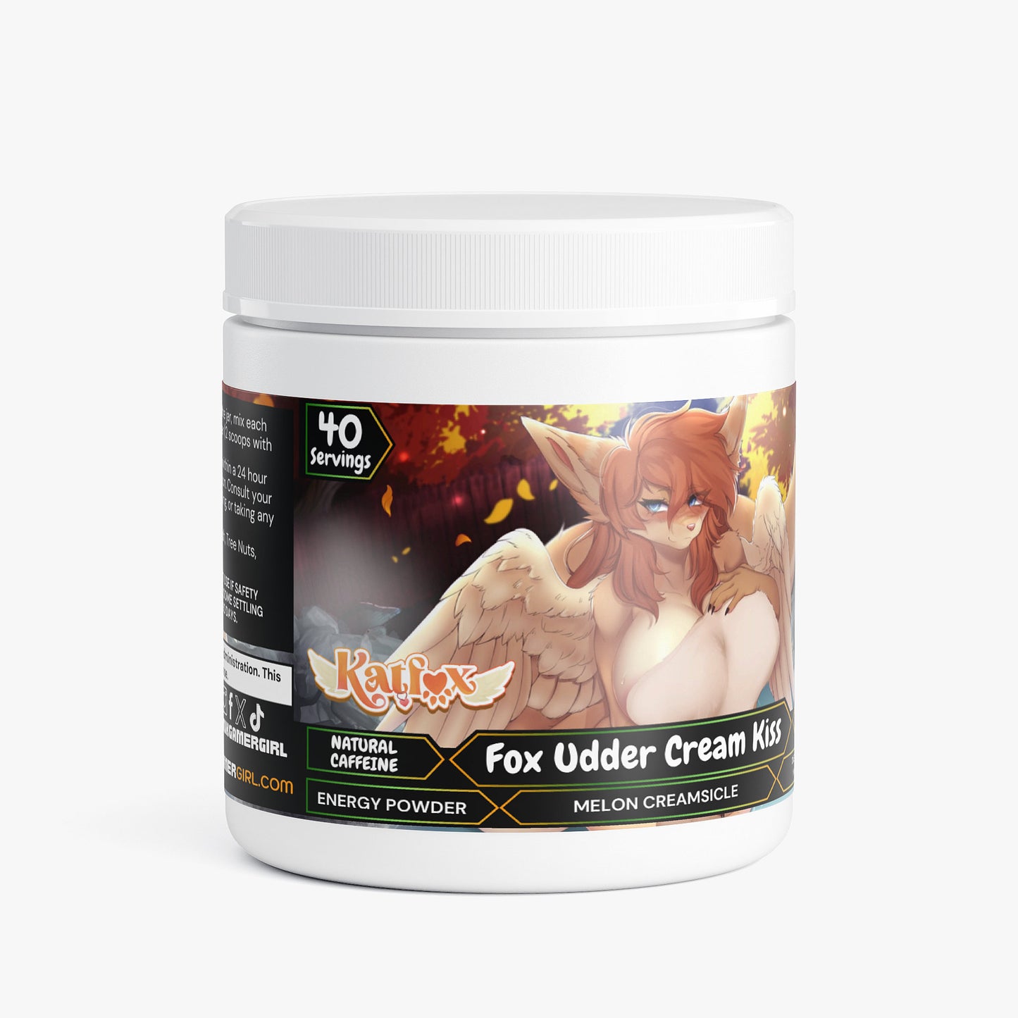 KatFox - Fox Udder Cream Kiss Energy Powder (Melon Creamsicle)