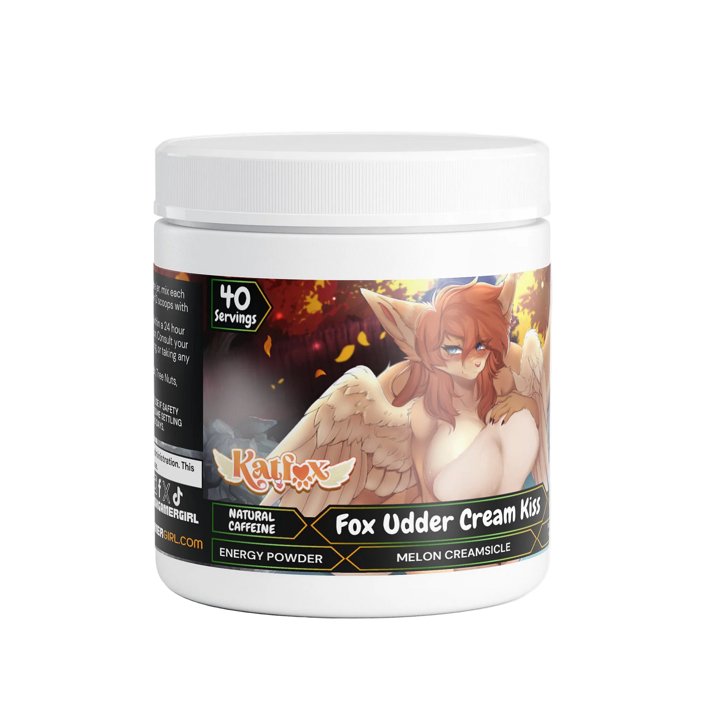 KatFox - Fox Udder Cream Kiss Energy Powder (Melon Creamsicle)