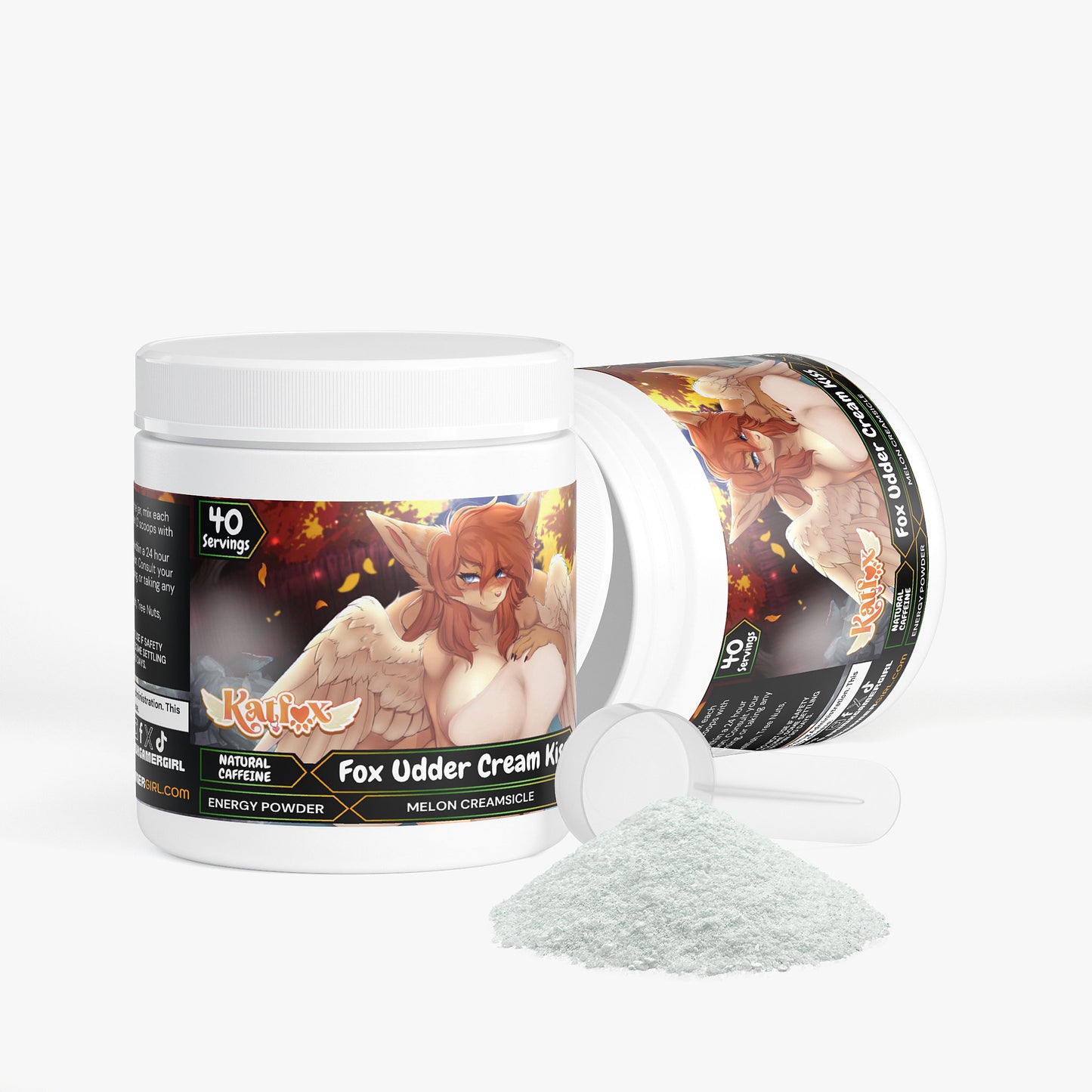 KatFox - Fox Udder Cream Kiss Energy Powder (Melon Creamsicle)