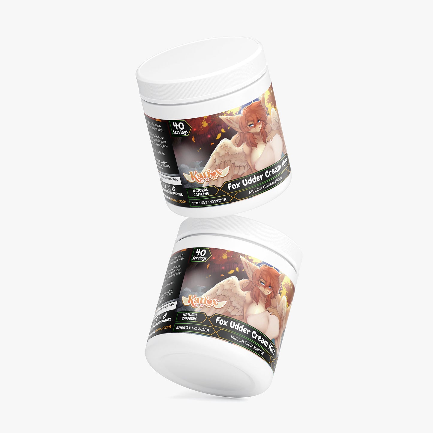 KatFox - Fox Udder Cream Kiss Energy Powder (Melon Creamsicle)
