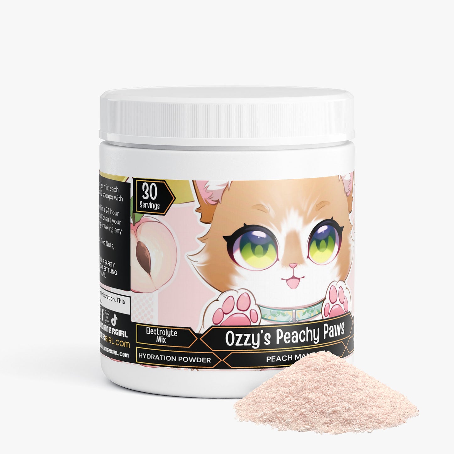StarTheFoxxo - Ozzy's Peachy Paws Hydration Powder (Peach Mango)