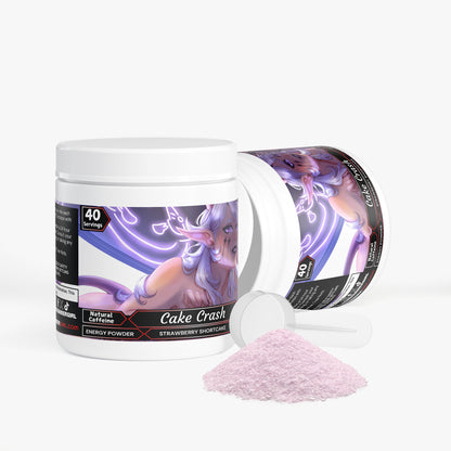 Basicallyval - Cake Crash Energy Powder (Strawberry Shortcake)