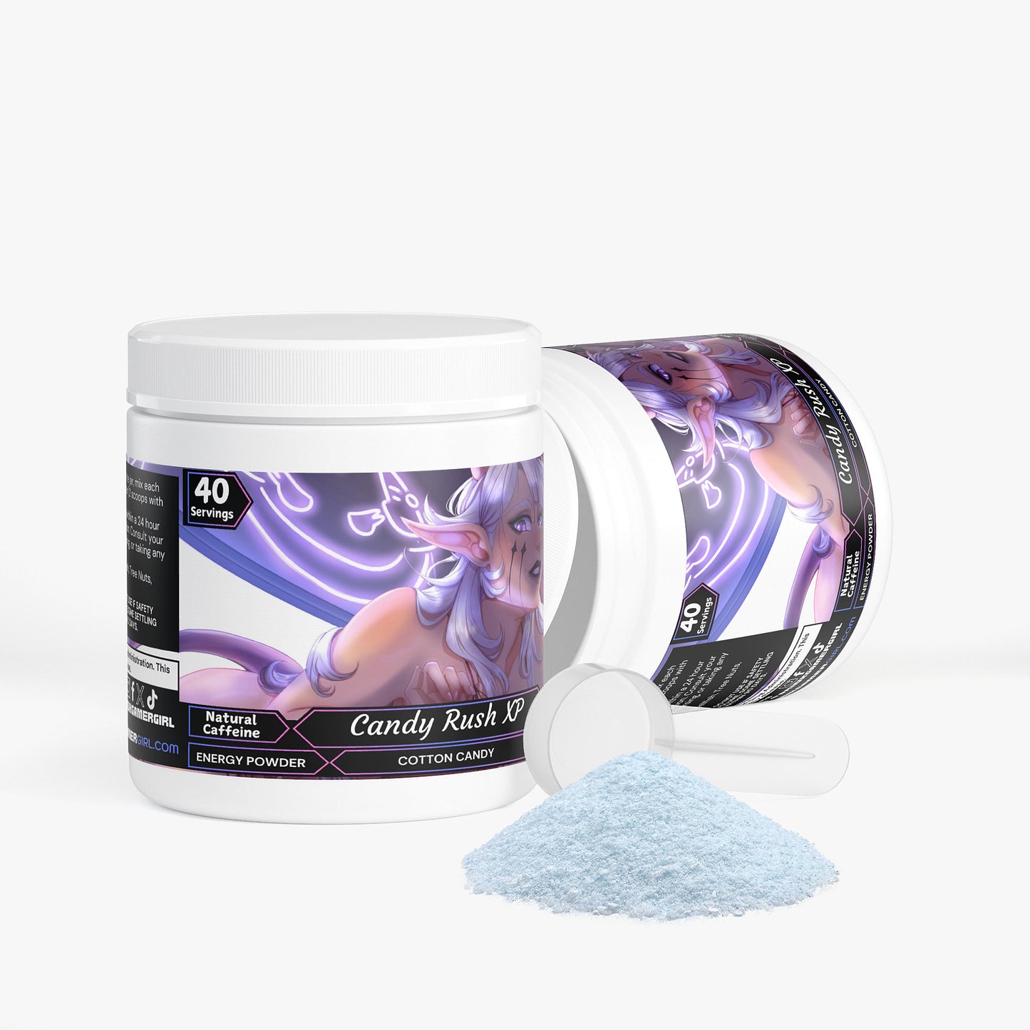 Basicallyval - Candy Rush XP Energy Powder (Cotton Candy)