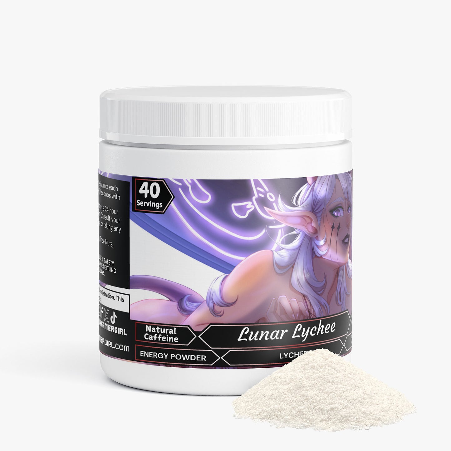 Basicallyval - Lunar Lychee Energy Powder (Lychee Splash Energy)