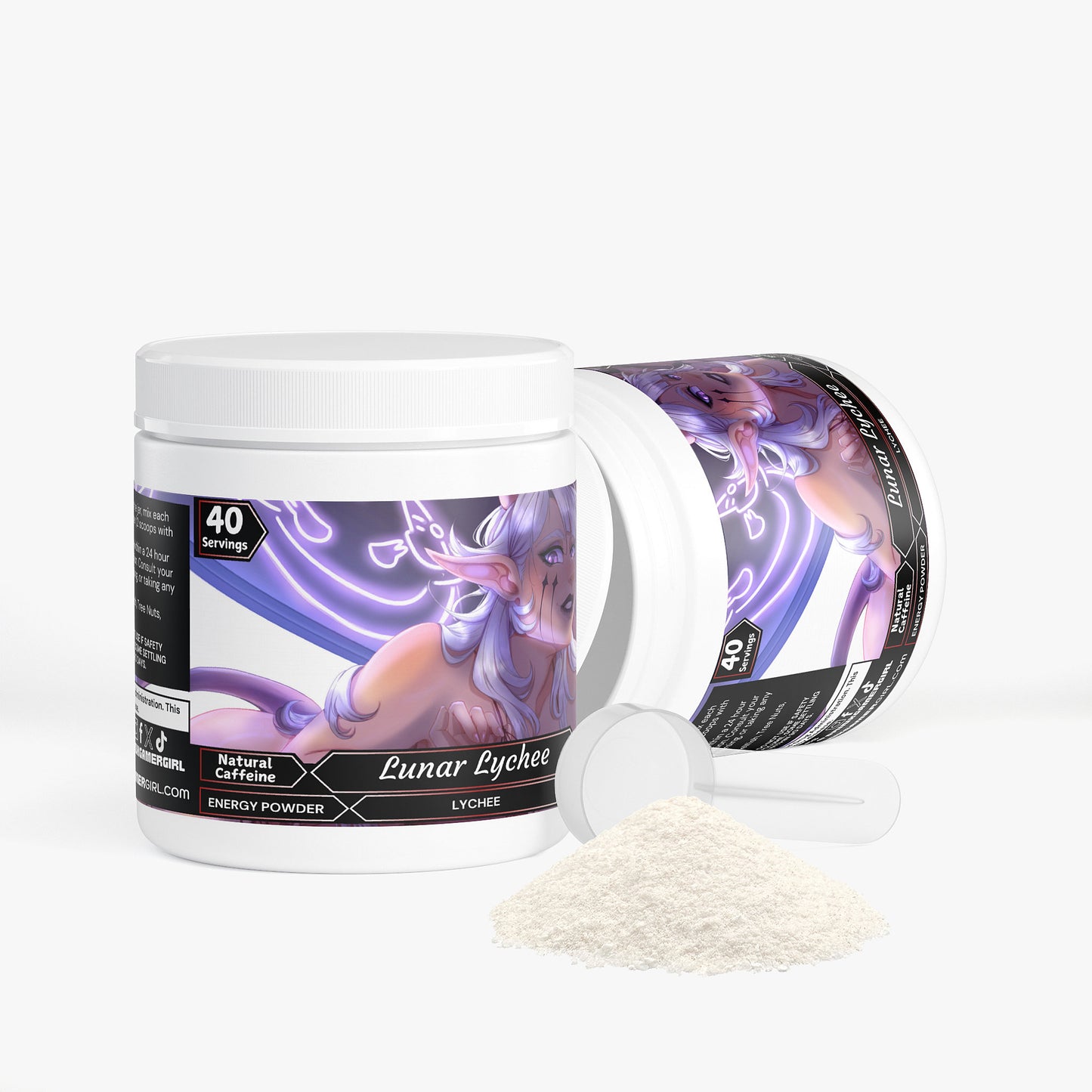 Basicallyval - Lunar Lychee Energy Powder (Lychee Splash Energy)