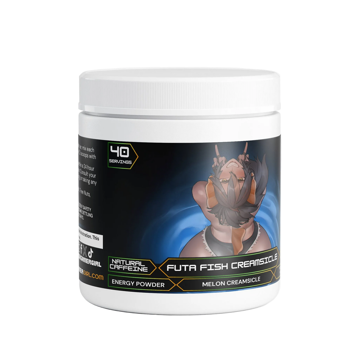 ViraTuber - Futa Fish Creamsicle Energy Powder (Melon Creamsicle)