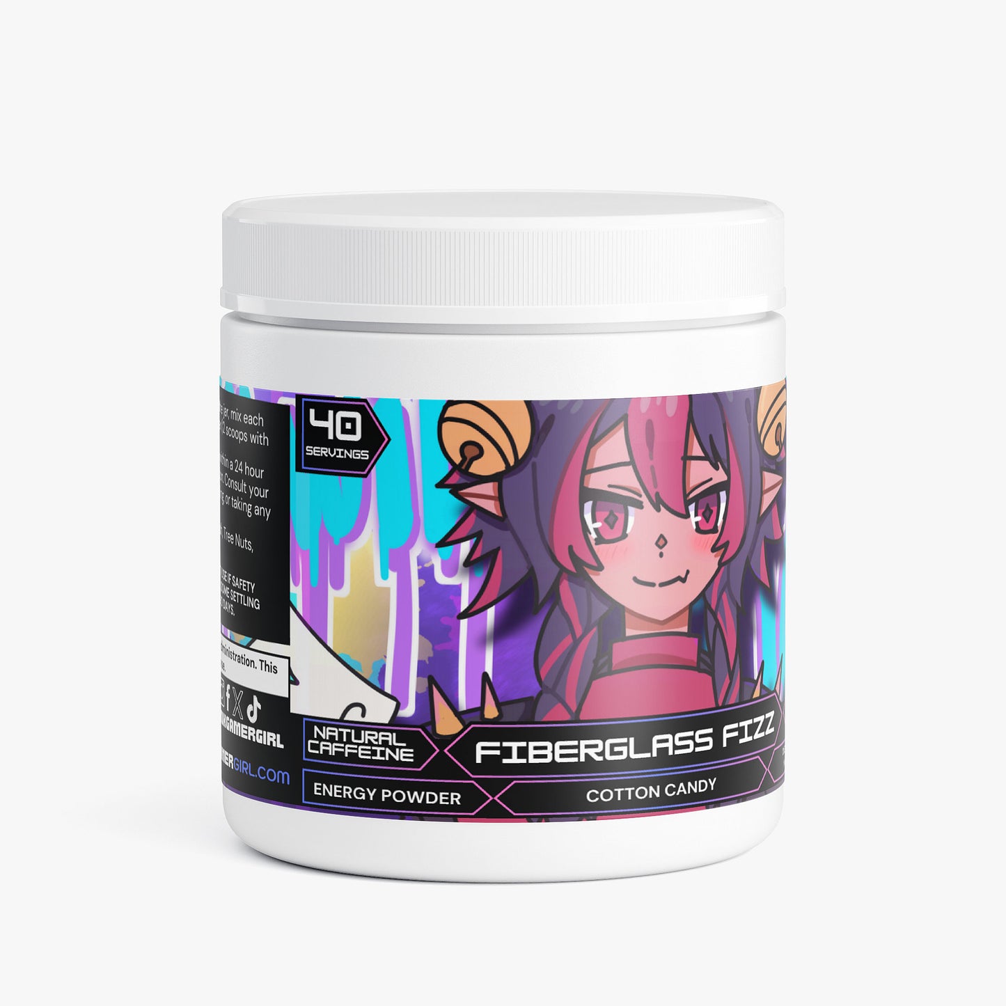 WildSpice - Fiberglass Fizz Energy Powder (Cotton Candy)