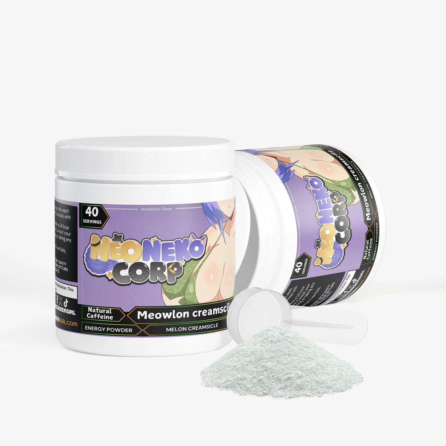 Neo Gray - Meowlon creamscile Energy Powder (Melon Creamsicle)