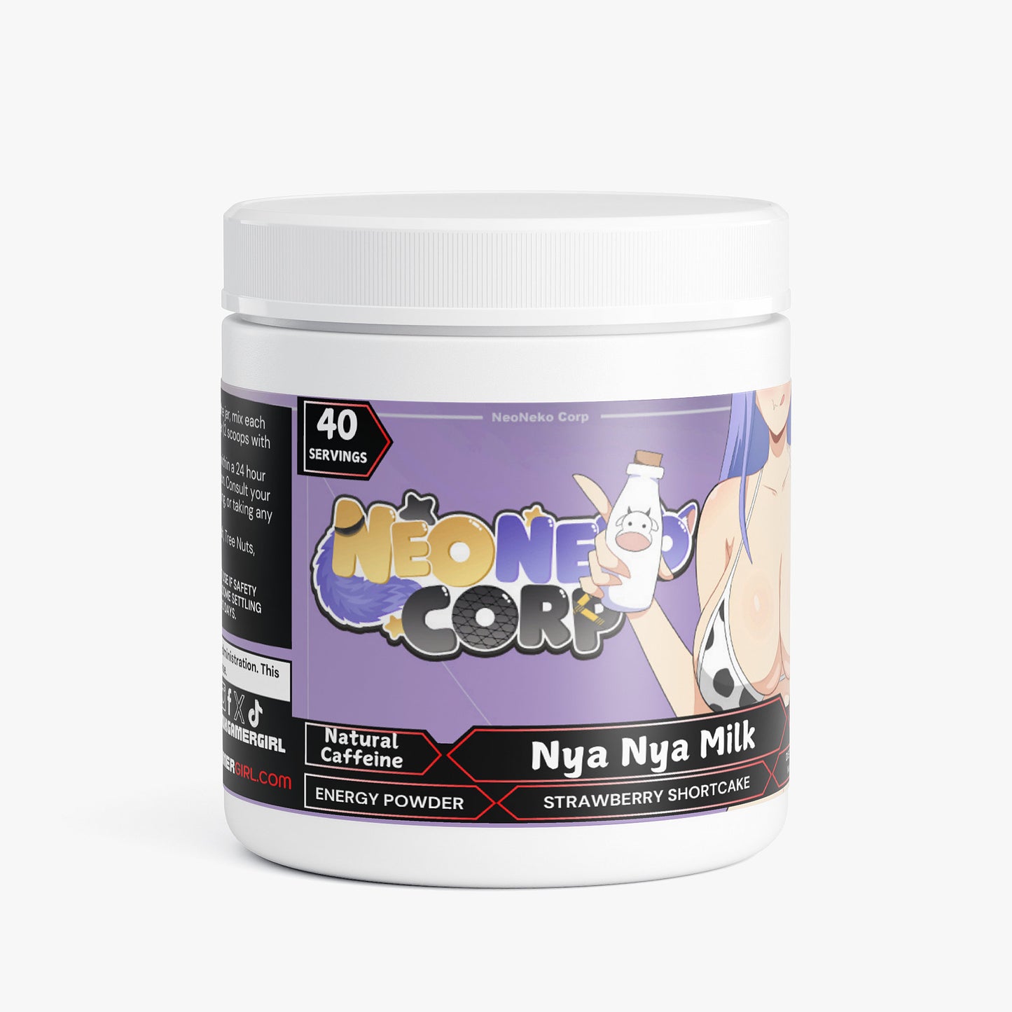 Neo Gray - Nya Nya Milk Energy Powder (Strawberry Shortcake)