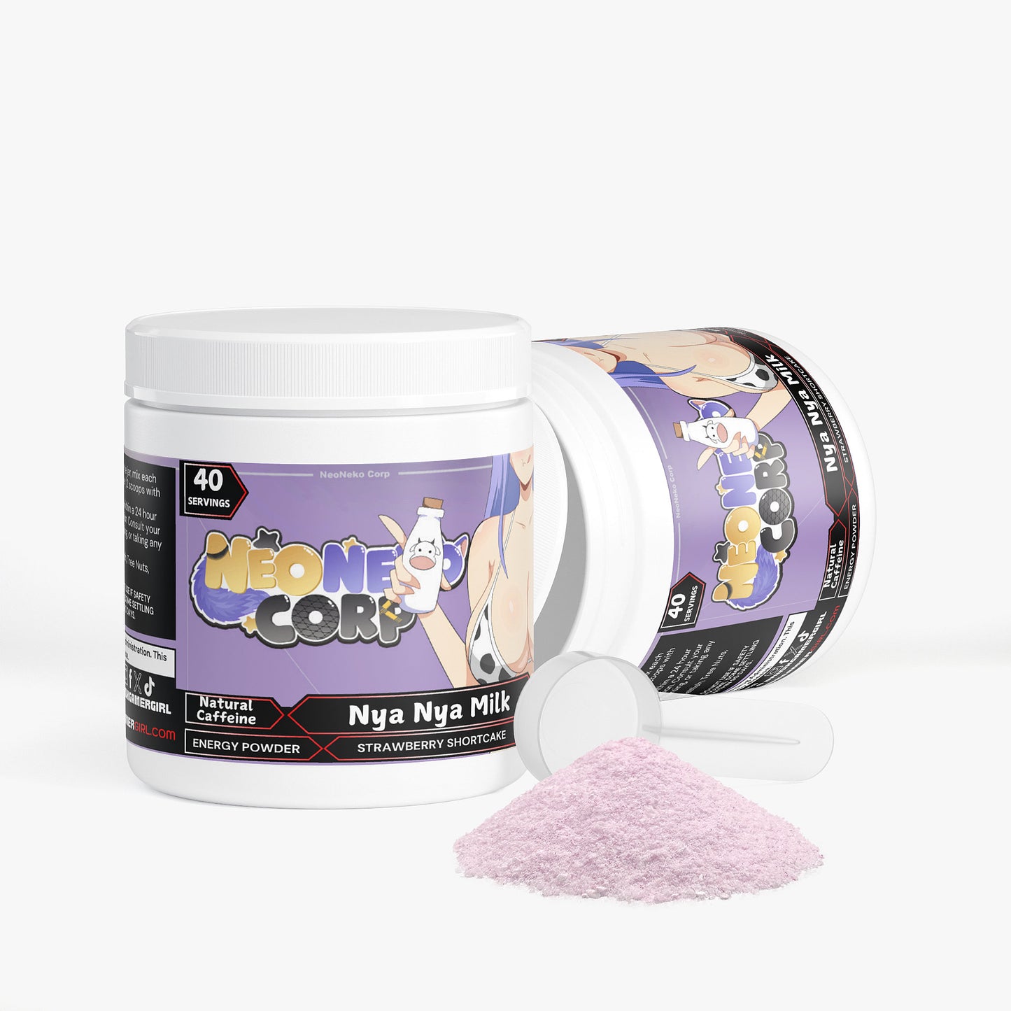 Neo Gray - Nya Nya Milk Energy Powder (Strawberry Shortcake)