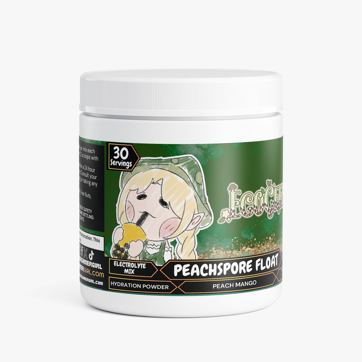 EcoGeeko - Peachspore Float Hydration Powder (Peach Mango)