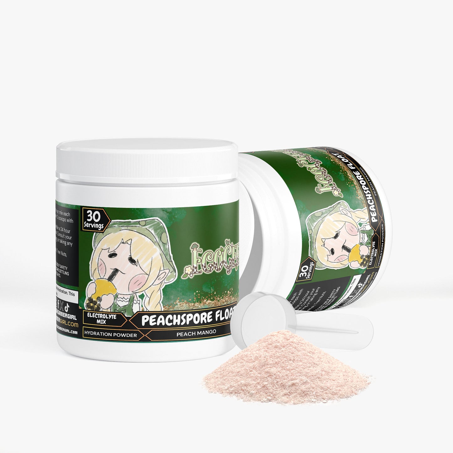 EcoGeeko - Peachspore Float Hydration Powder (Peach Mango)