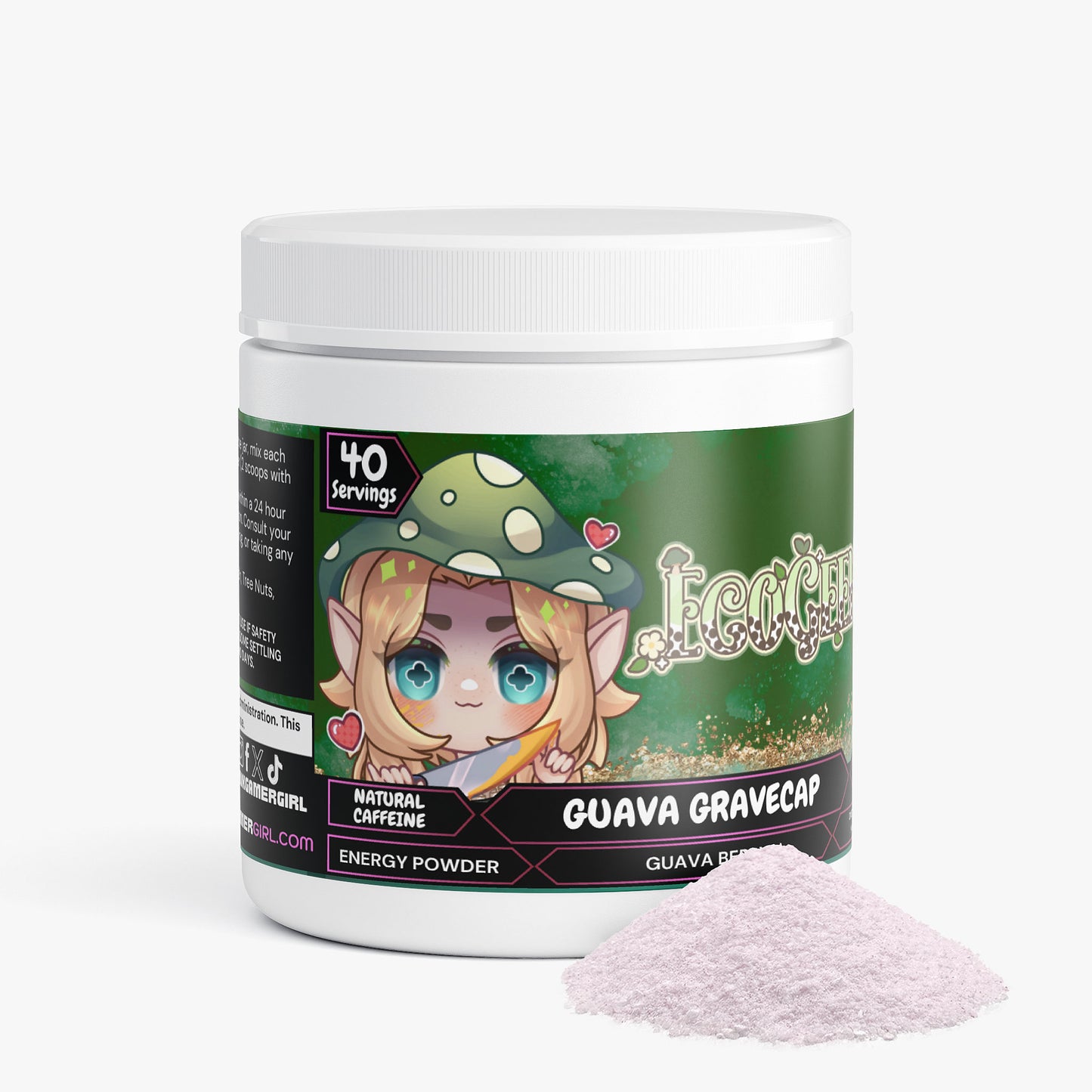 EcoGeeko - Guava Gravecap Energy Powder (Guava Berry)