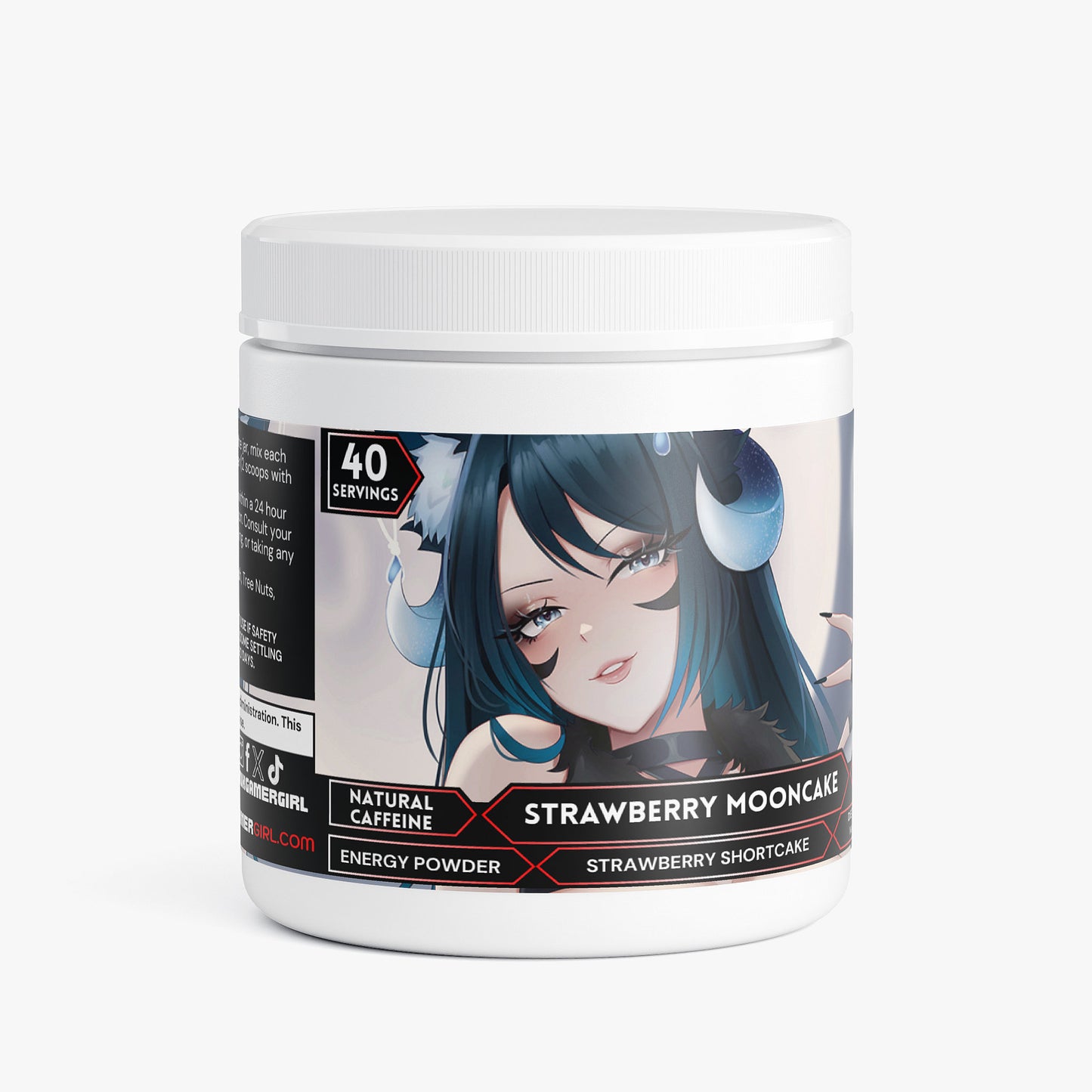 KitsuMoonvale - Strawberry Mooncake Energy Powder (Strawberry Shortcake)
