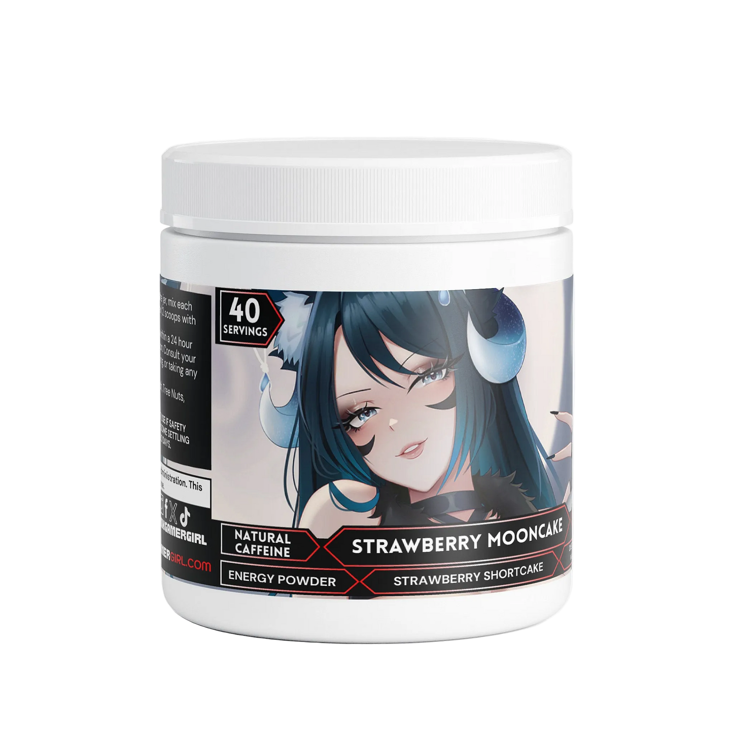 KitsuMoonvale - Strawberry Mooncake Energy Powder (Strawberry Shortcake)