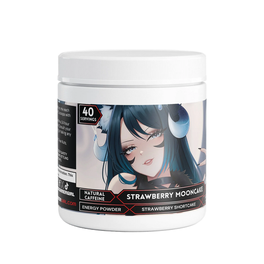 KitsuMoonvale - Strawberry Mooncake Energy Powder (Strawberry Shortcake)