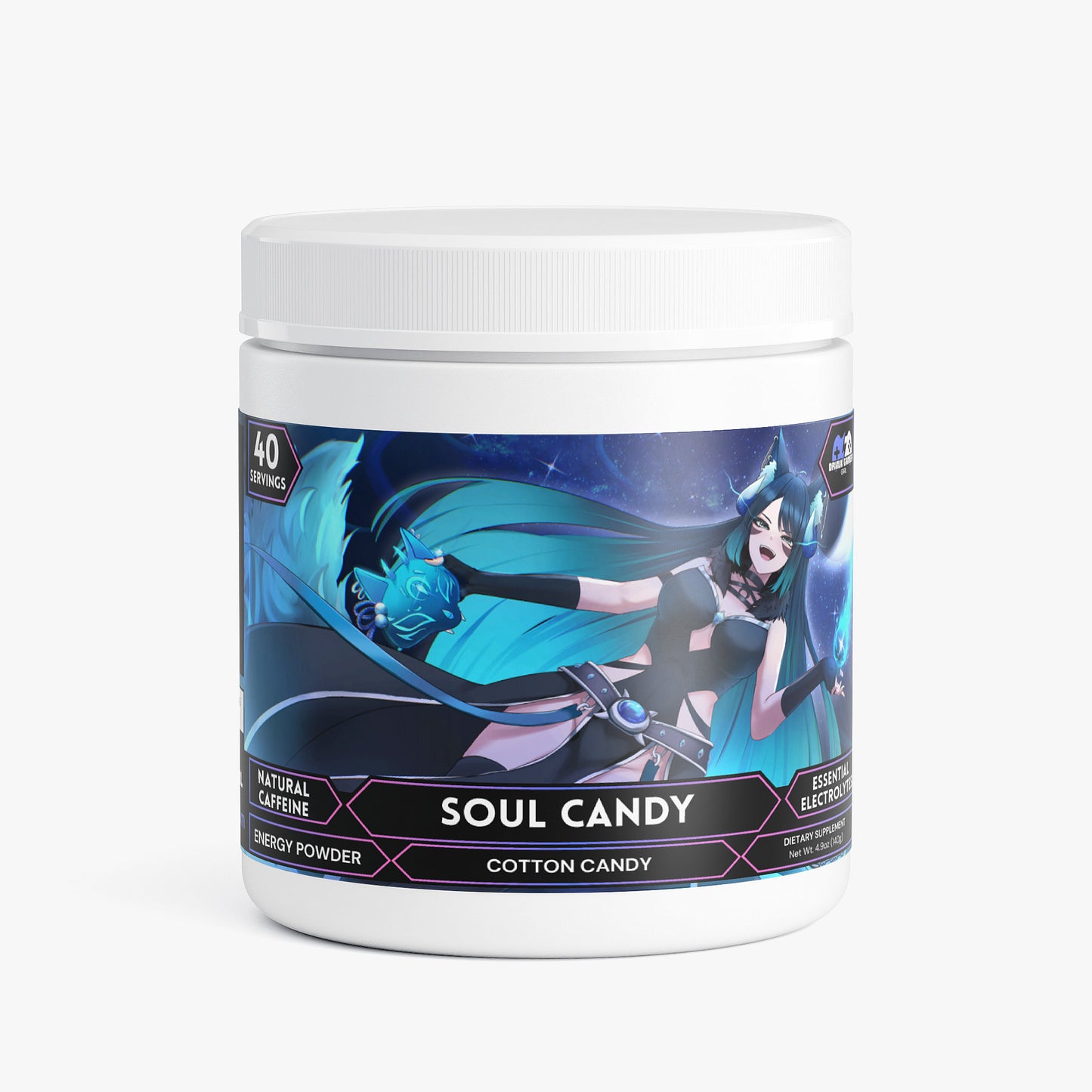 KitsuMoonvale - Soul Candy Energy Powder (Cotton Candy)