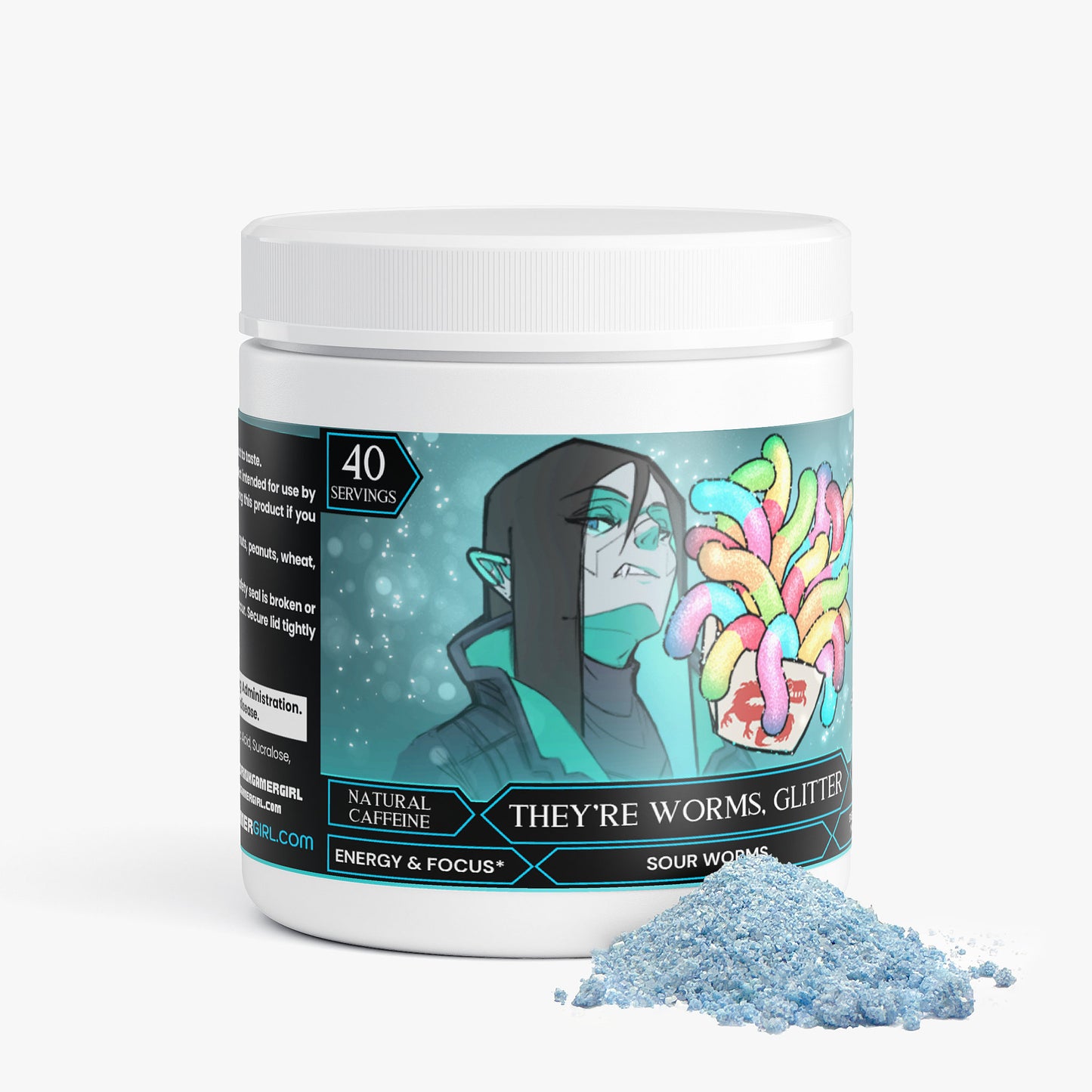 Pren - They're Worms, Glitter Focus Powder (Sour Worms)