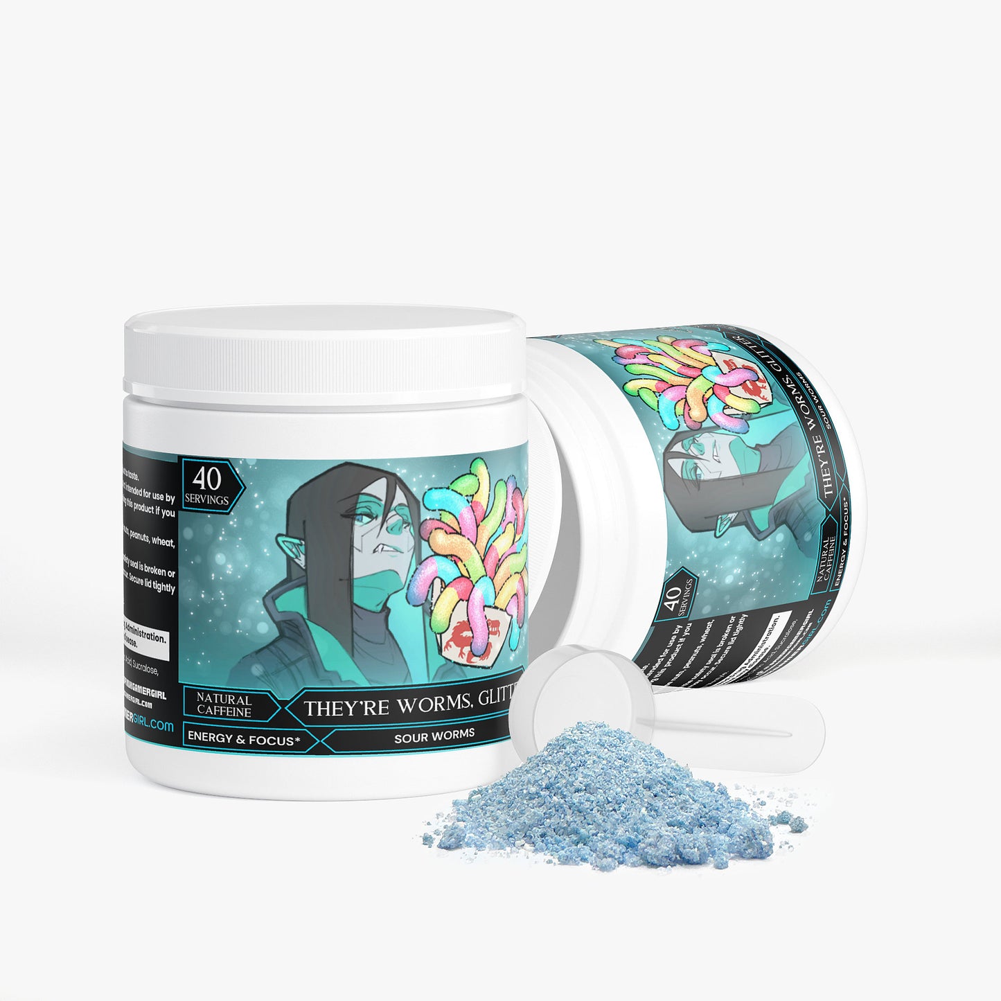 Pren - They're Worms, Glitter Focus Powder (Sour Worms)