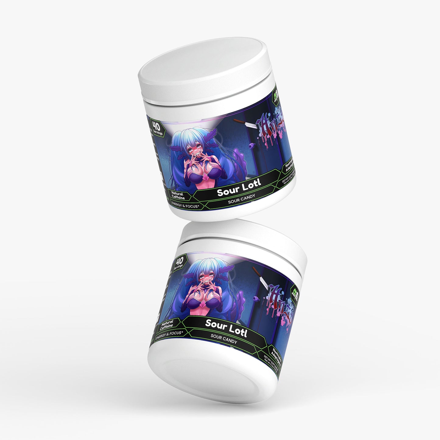 Hazy VT - Sour Lotl Focus Powder (Sour Candy)