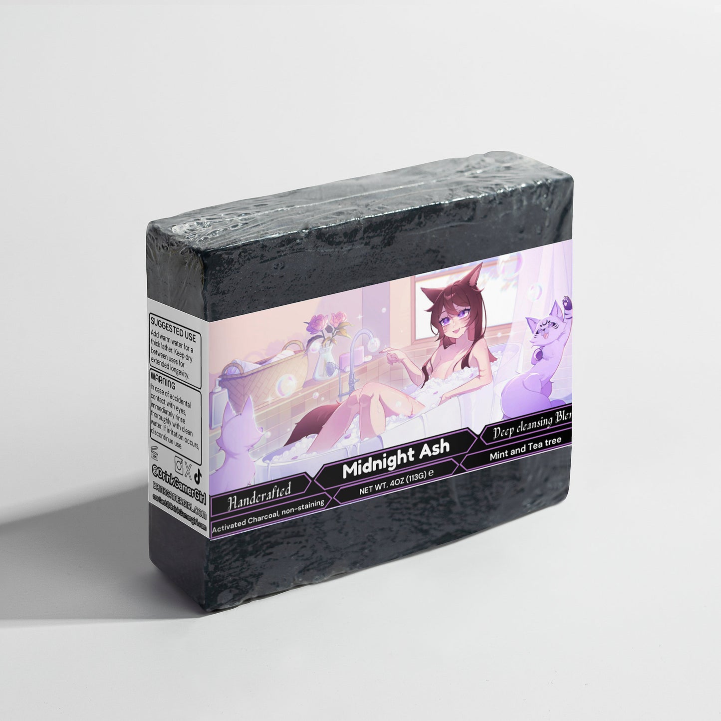 Akiphonic - Midnight Ash Charcoal Soap