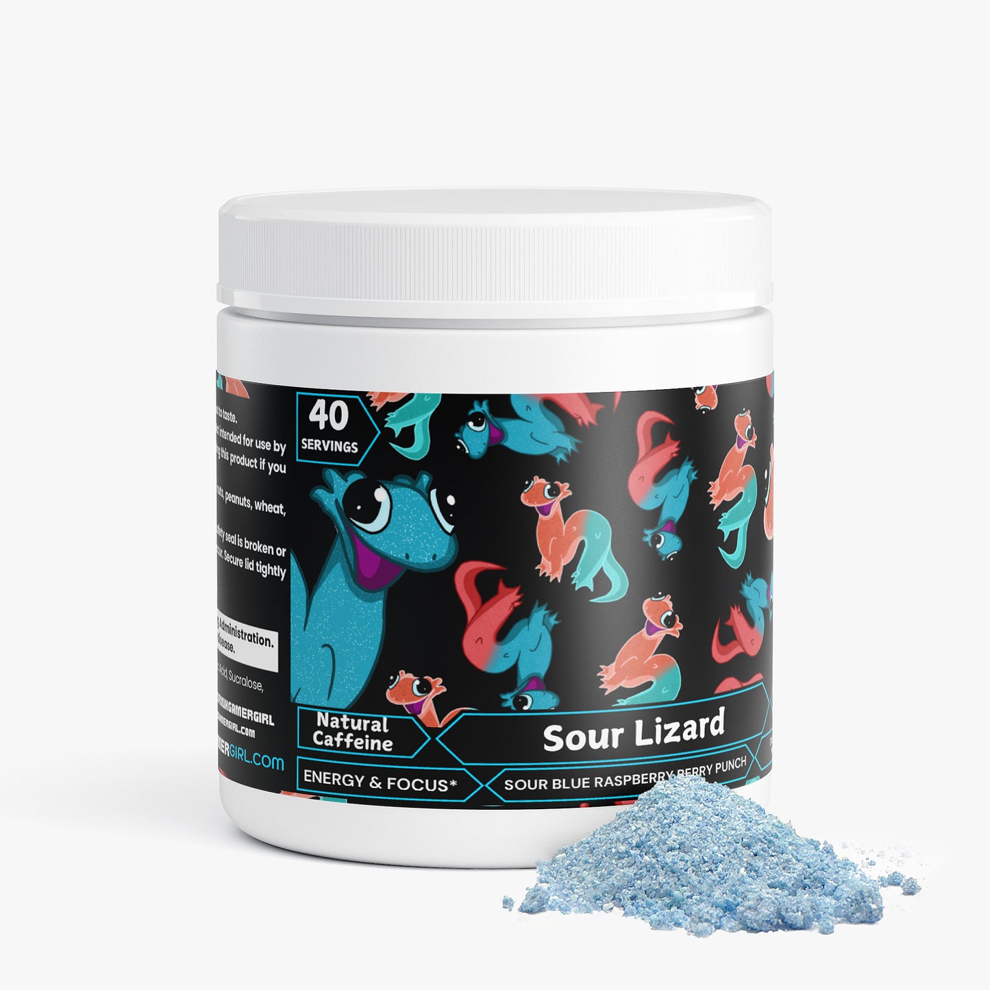 Sour Lizard - Focus Powder (SOUR Blue Raspberry Berry Punch)