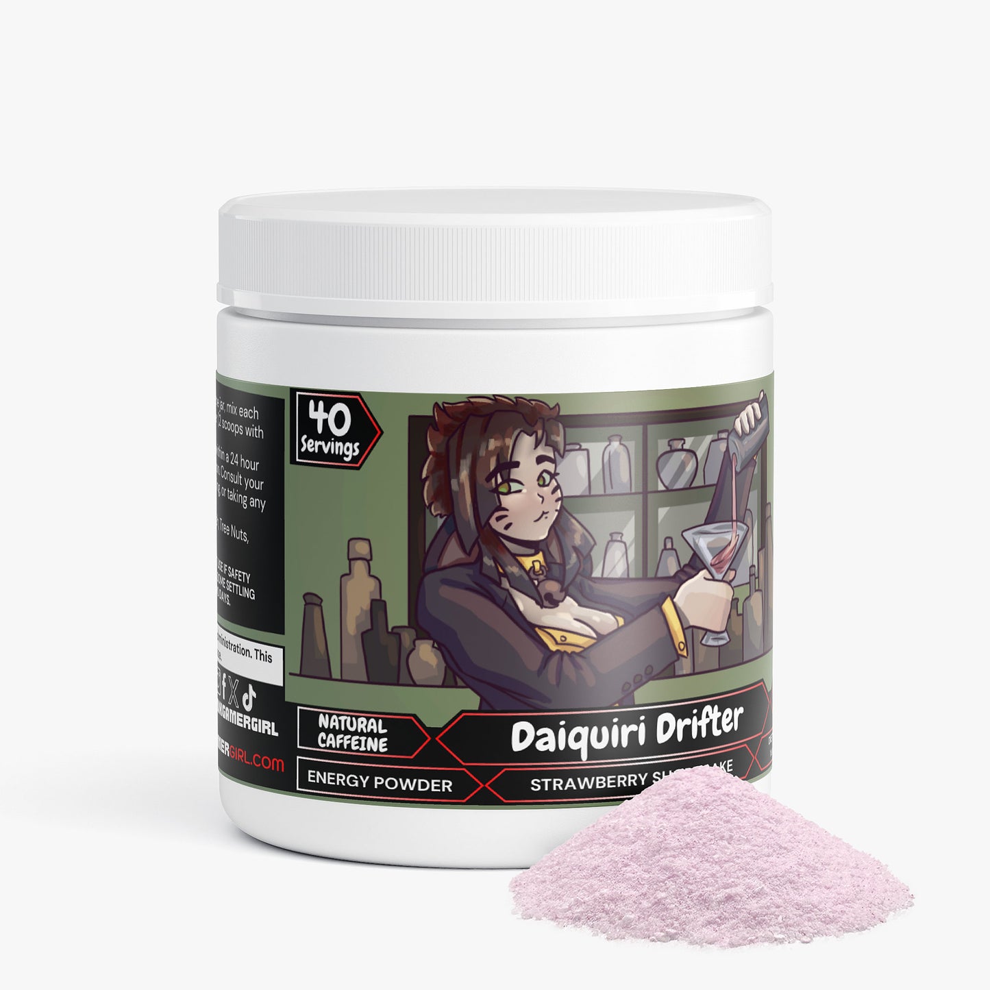 ArcherOhPossum - Daiquiri Drifter Energy Powder (Strawberry Shortcake)