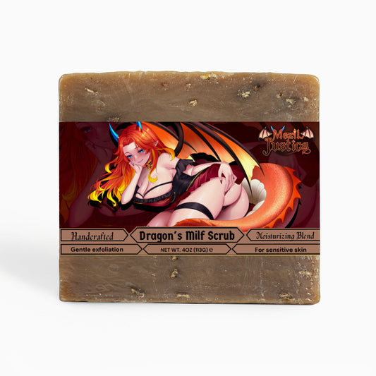 Mezil Justice - Dragon's Milf Scrub Oat Milk Honey Soap