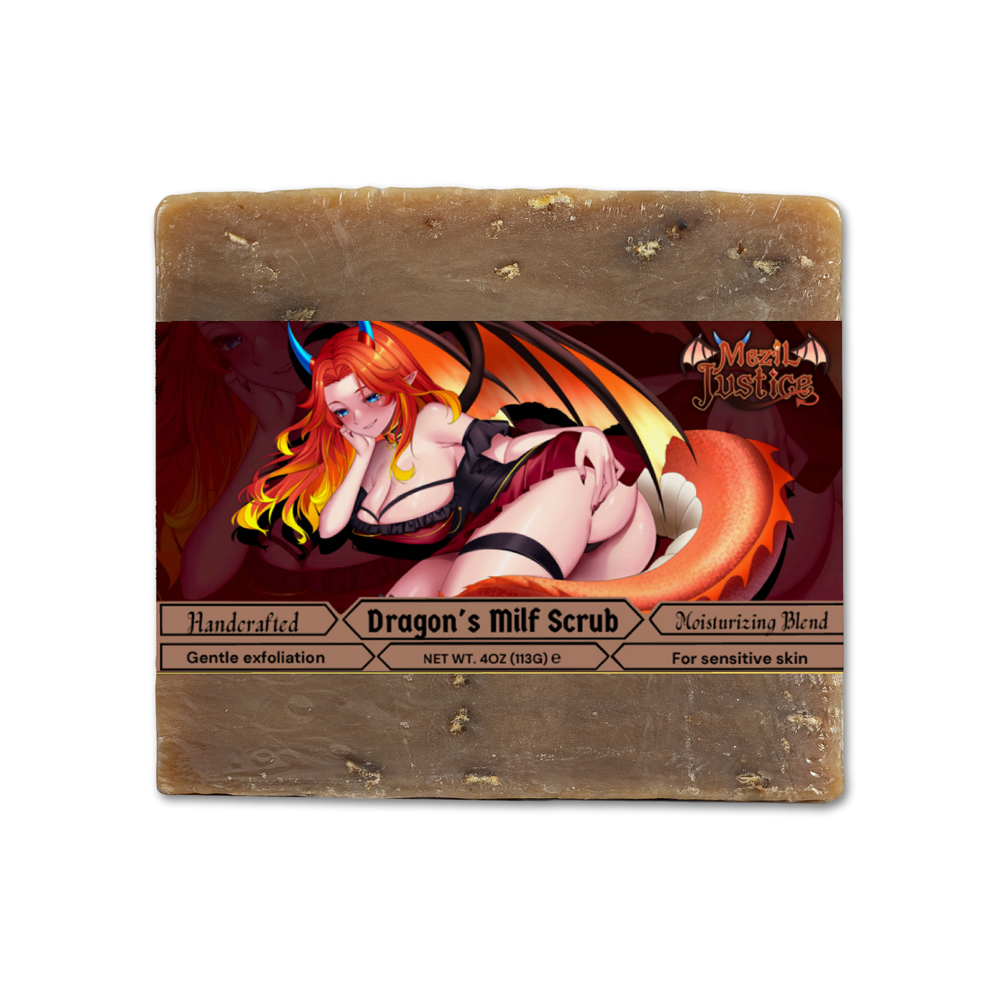 Mezil Justice - Dragon's Milf Scrub Oat Milk Honey Soap