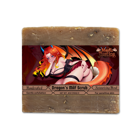 Mezil Justice - Dragon's Milf Scrub Oat Milk Honey Soap